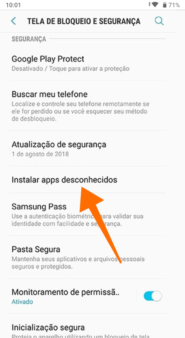 Por que não consigo instalar o aplicativo de cassino online Aposta Ganha no meu telefone Android.