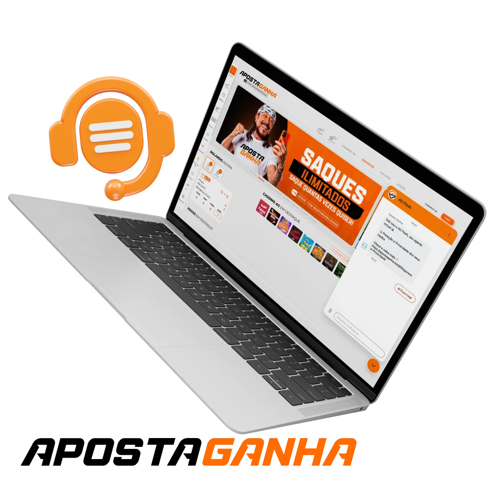 Como posso contactar o apoio ao cliente do casino online Aposta Ganha.