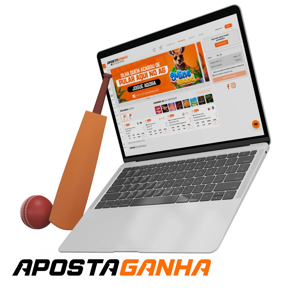 Posso apostar no críquete no casino online Aposta Ganha.