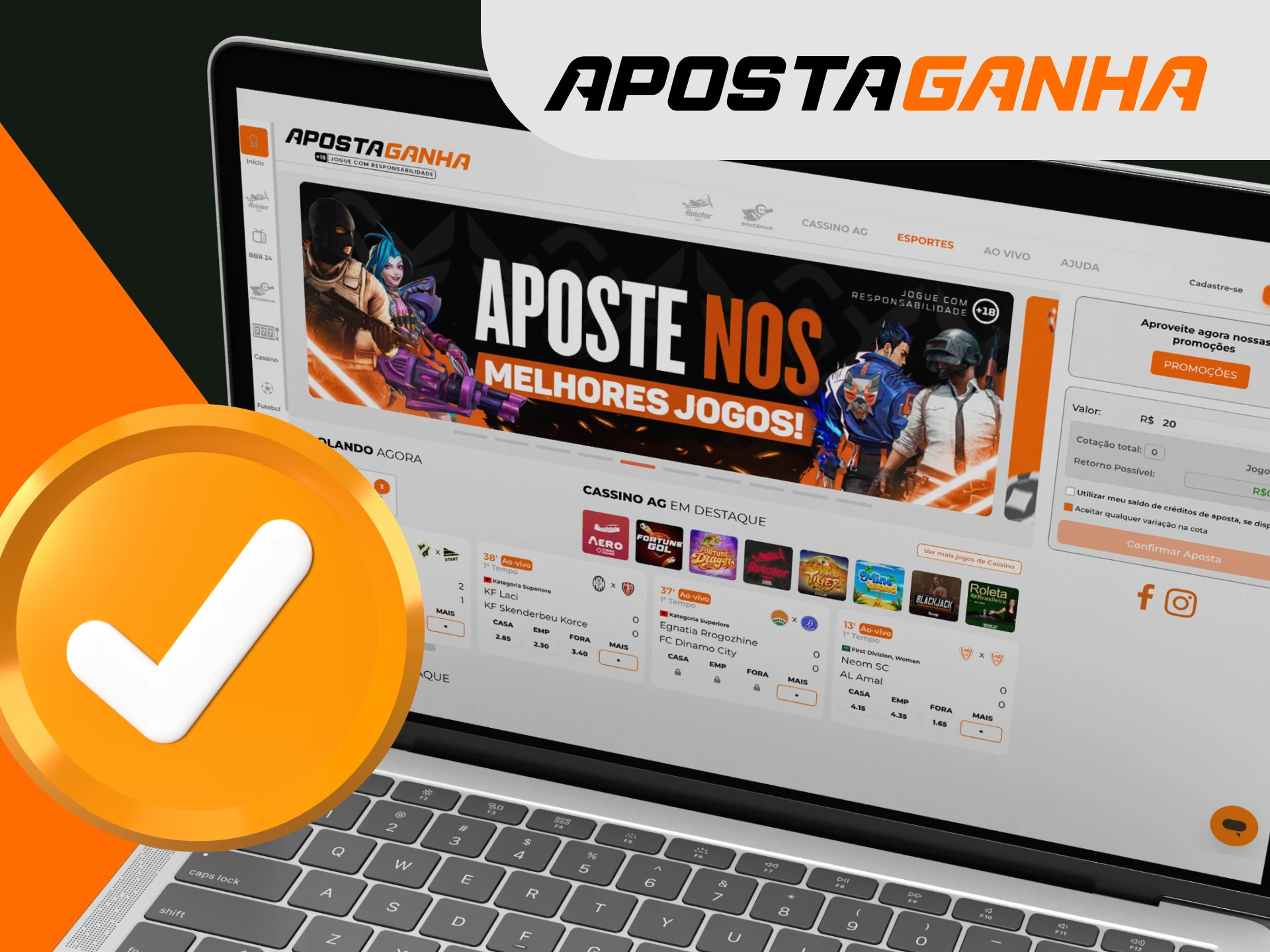 Posso usar logotipos e marcas registradas do cassino online Aposta Ganha.