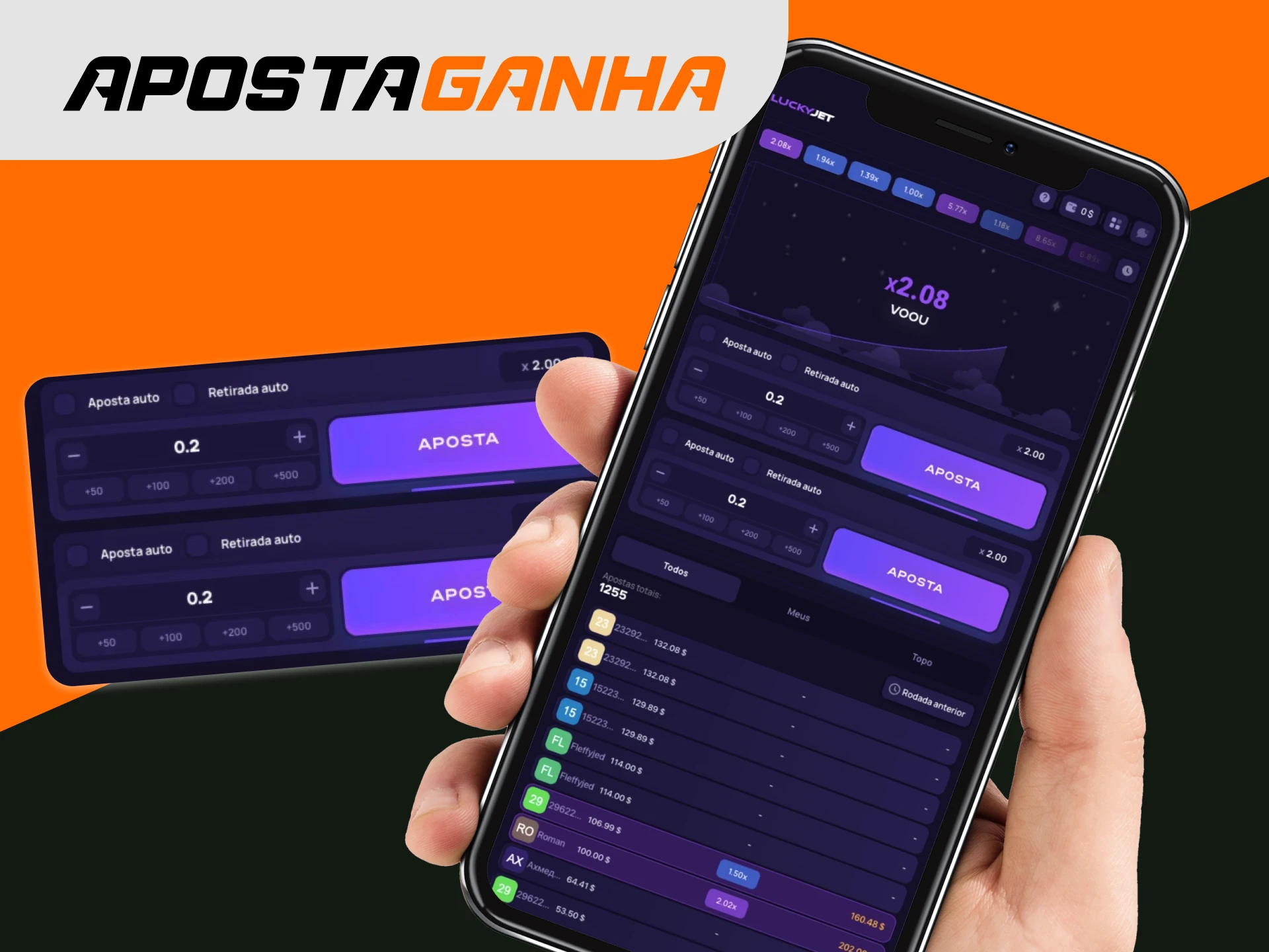 Posso jogar o jogo Lucky Jet no casino online Aposta Ganha no meu smartphone.