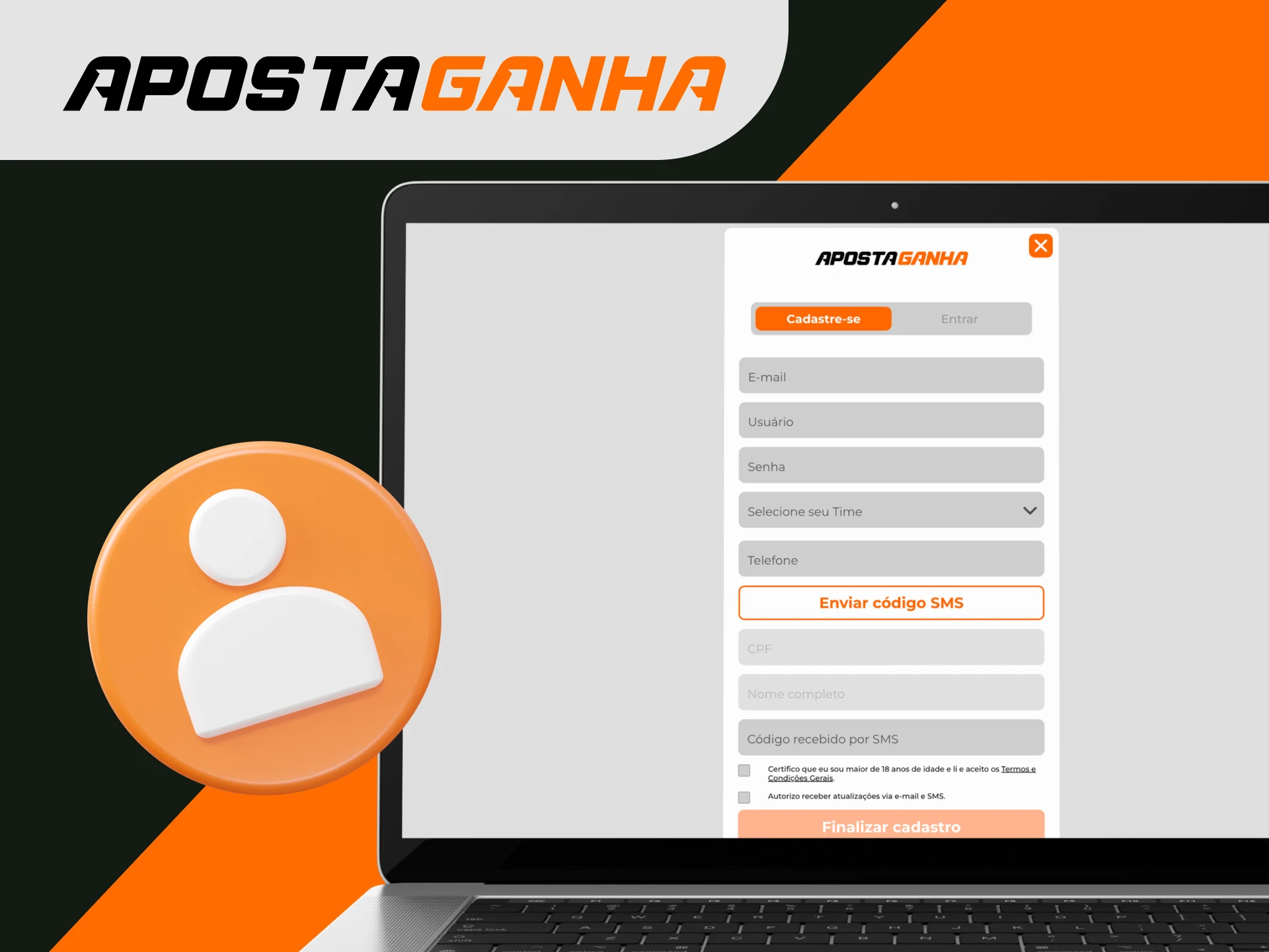 Como posso registar-me no site do casino online Aposta Ganha.