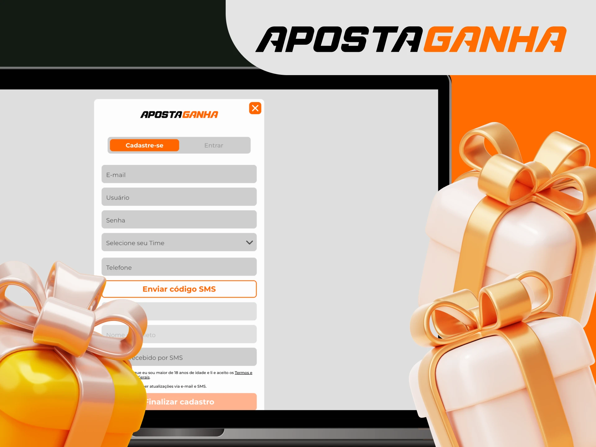 Posso receber um bónus depois de me registar no casino online Aposta Ganha.