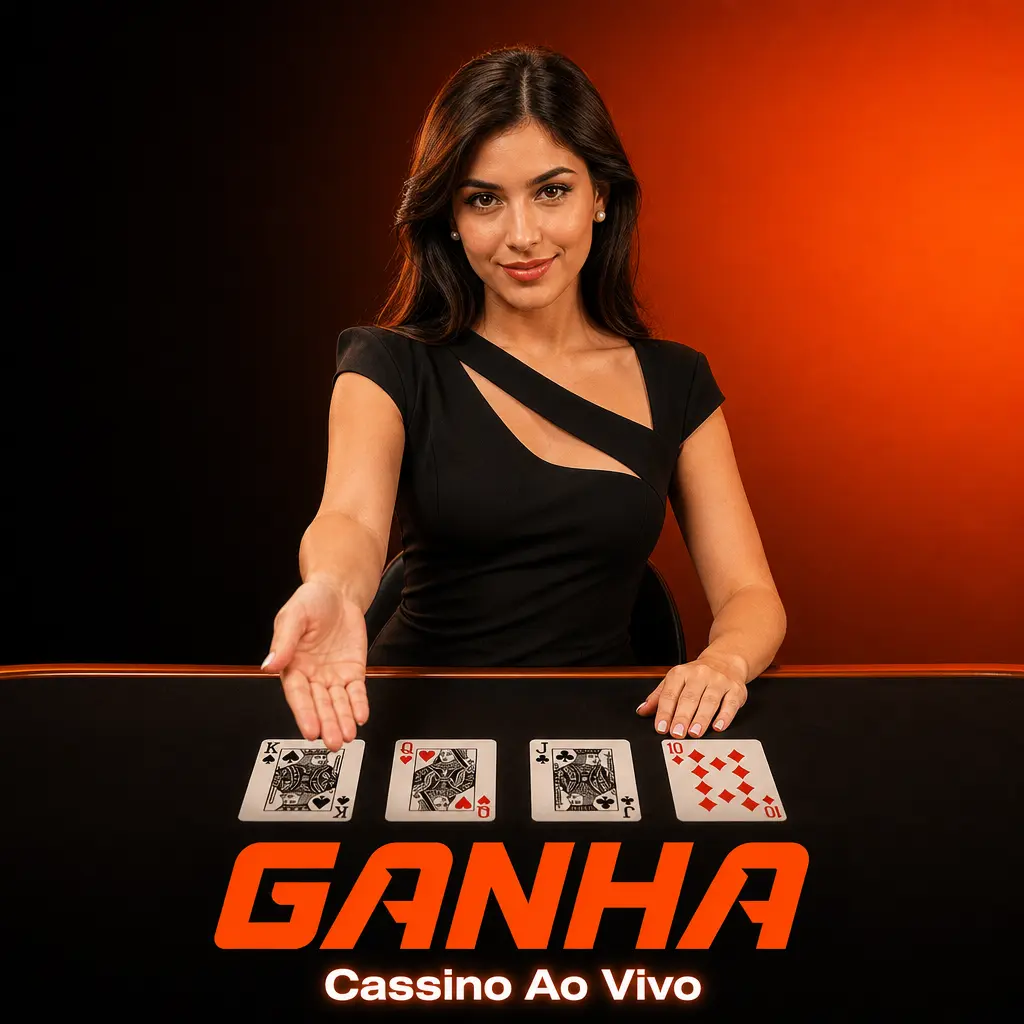 Mesa de cassino ao vivo com dealer real transmitindo blackjack, roleta e bacará na Aposta Ganha