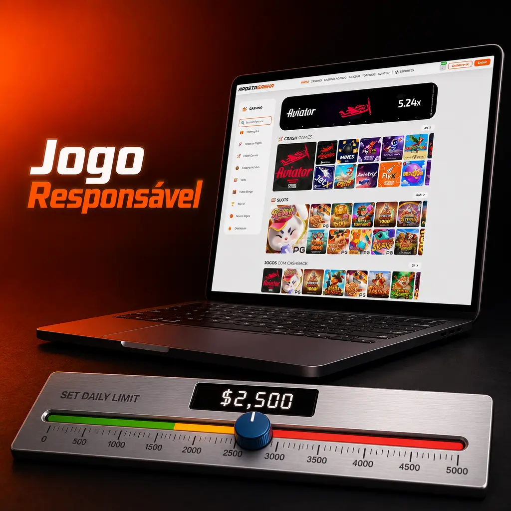 Ferramentas de jogo responsável na Aposta Ganha com limites de depósito, autoexclusão e suporte externo
