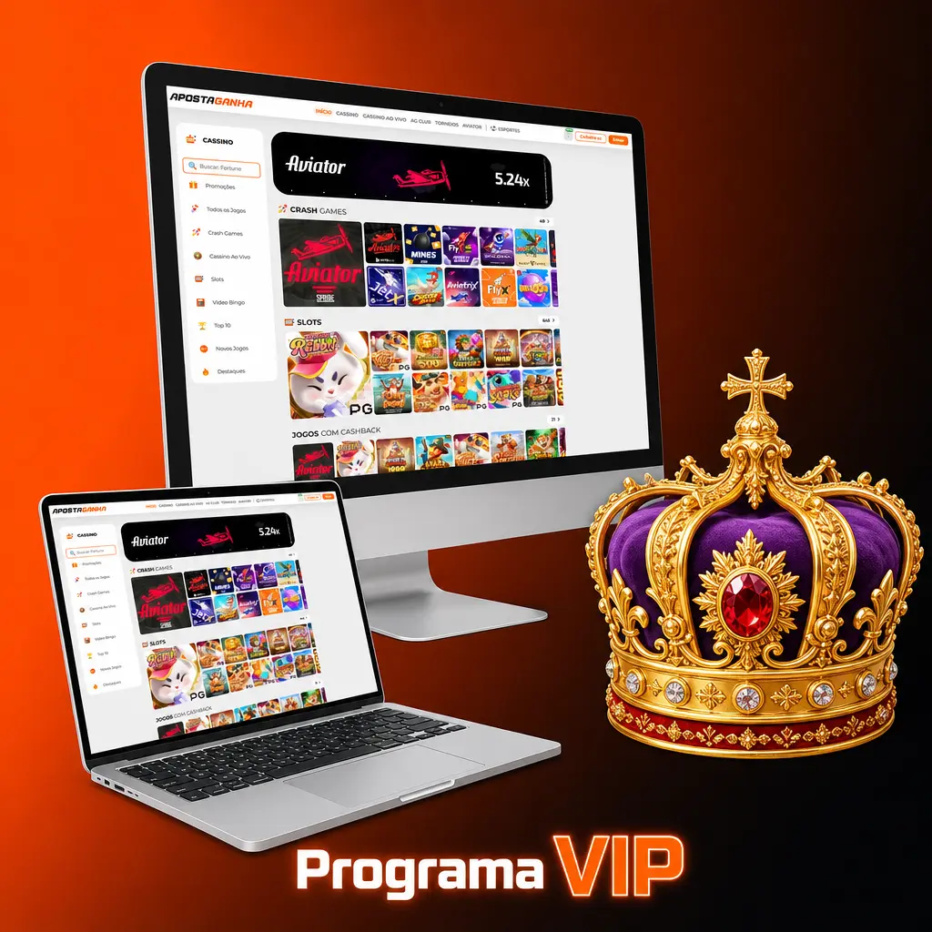 Programa VIP Aposta Ganha com níveis Bronze, Prata, Ouro, Platina e Diamante para jogadores frequentes