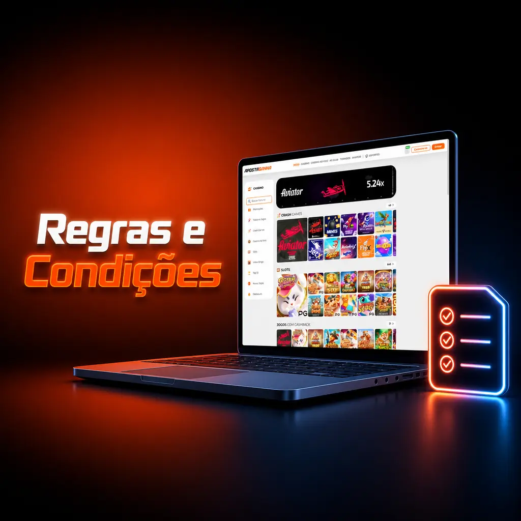 Regras e condições da Aposta Ganha: termos de uso, idade mínima e conformidade com leis brasileiras
